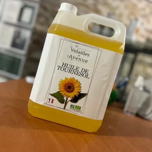 Huile de tournesol vierge bio 5L