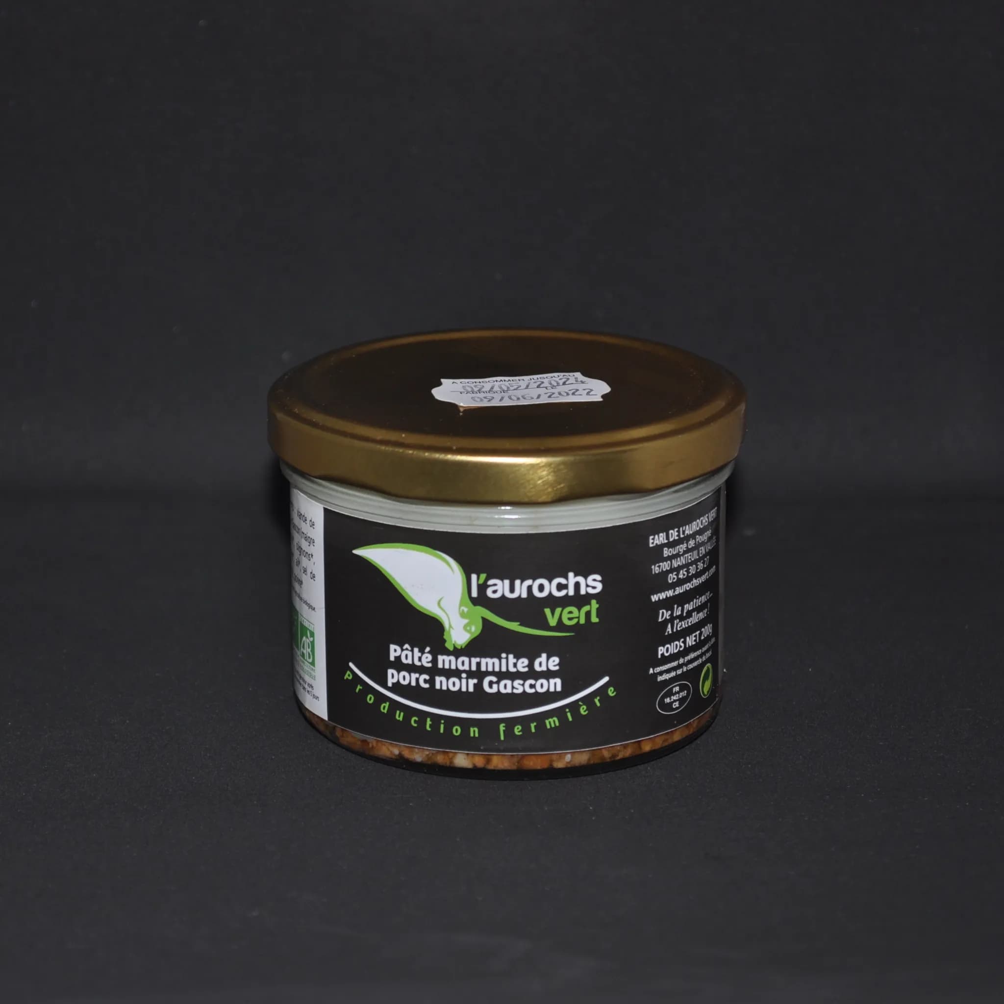 Pâté marmite de porc noir Gascon BIO