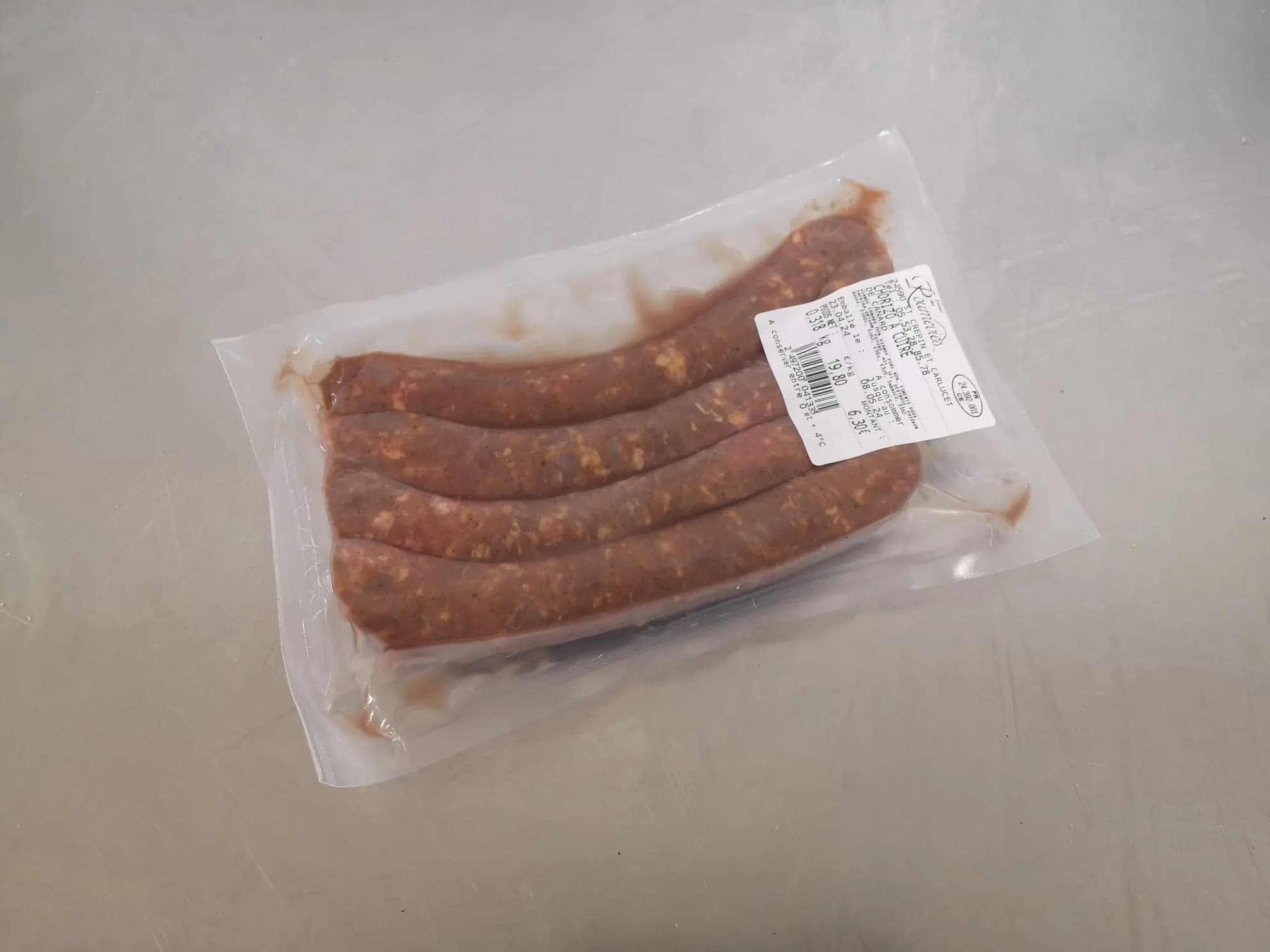 Chorizo à cuire