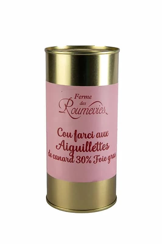 Cou farci aux aiguillettes, 30 % de foie gras entier