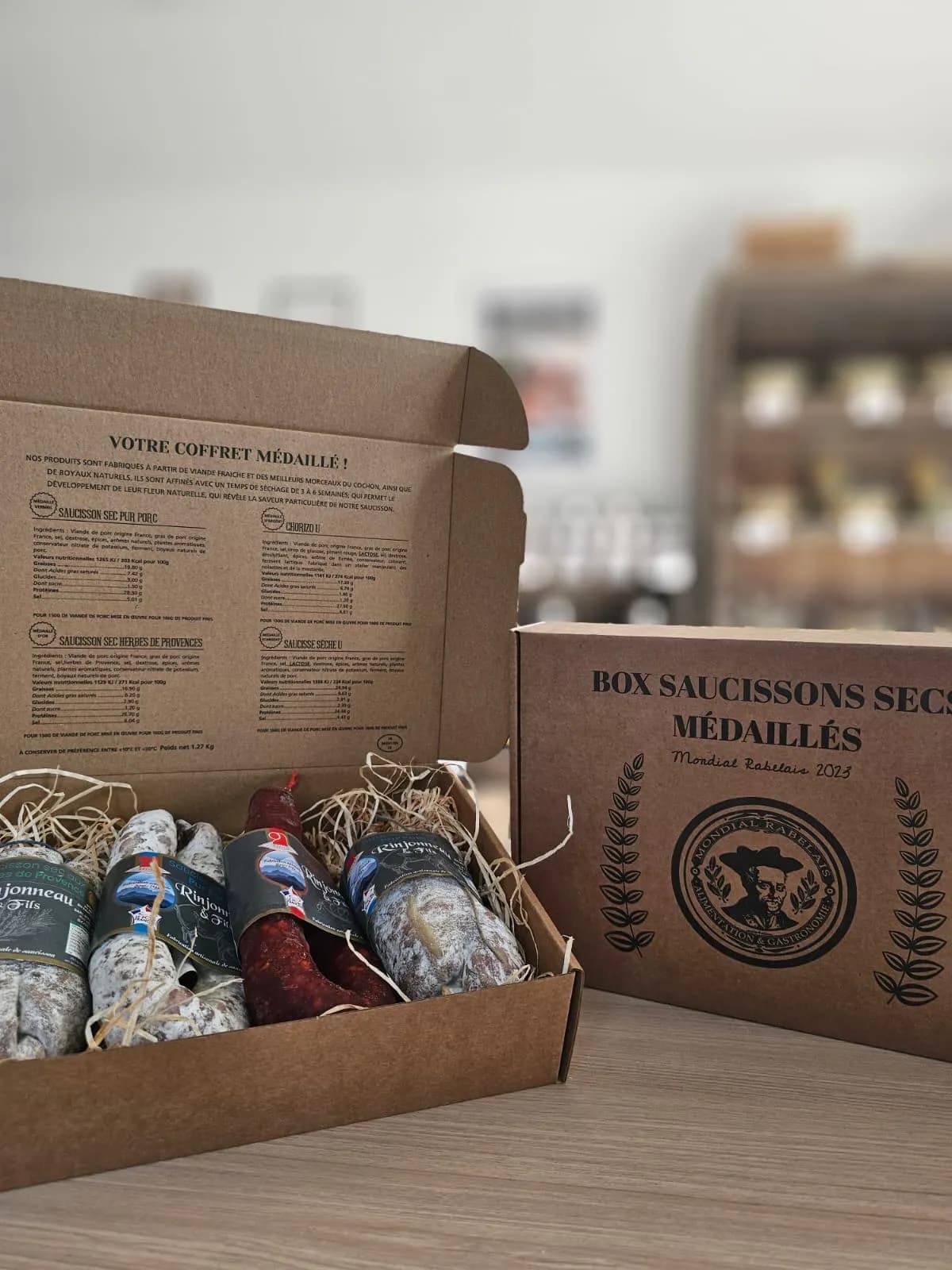 Box Saucissons secs Médaillés