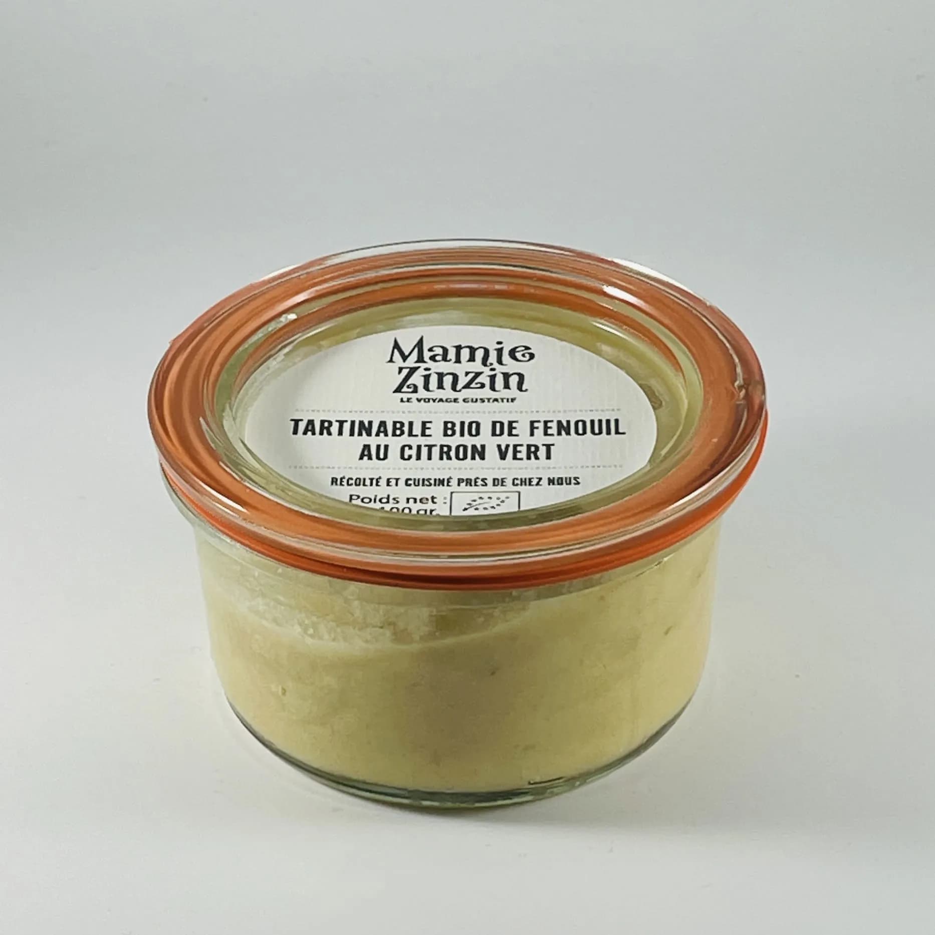 tartinable bio de fenouil au citron vert