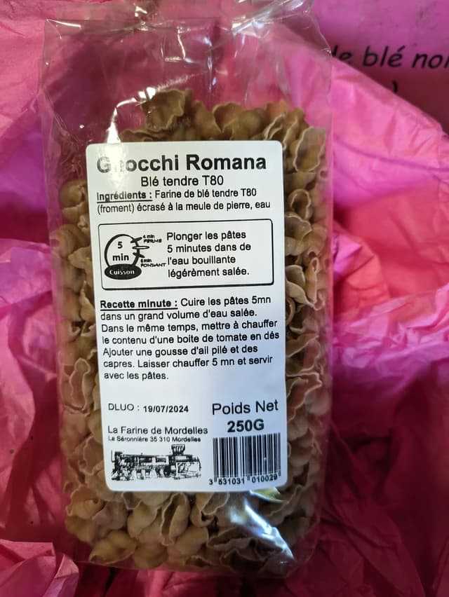 Pâtes gnocchis nature