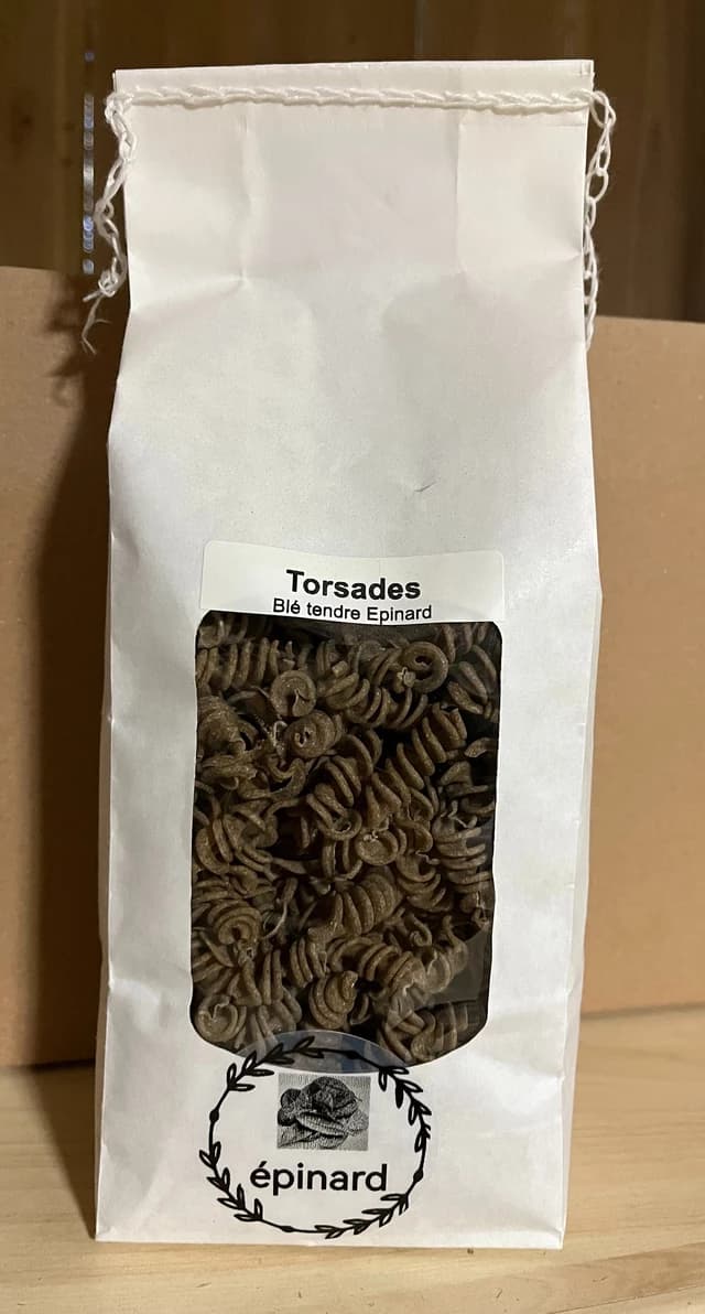 Pâtes -Torsades au epinard