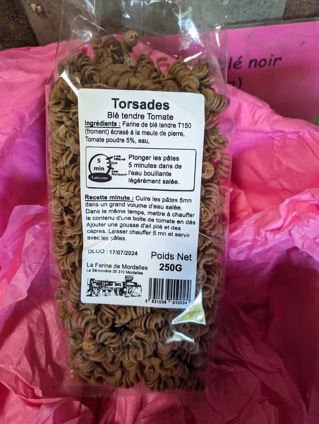 Pâtes mafaldines aux tomates