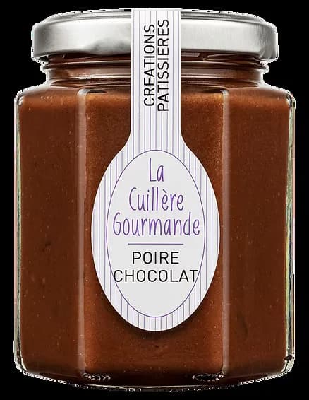 Confiture POIRE au chocolat noir et crème fraîche