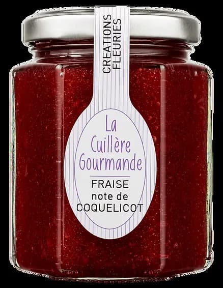 Confiture de FRAISE du Gard saveur Coquelicot