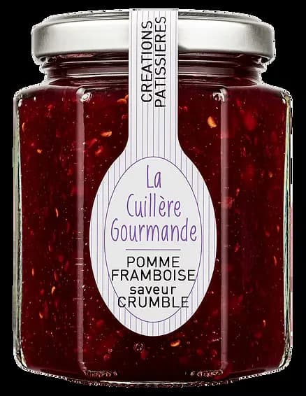 Confiture POMME et FRAMBOISE à la saveur du Crumble