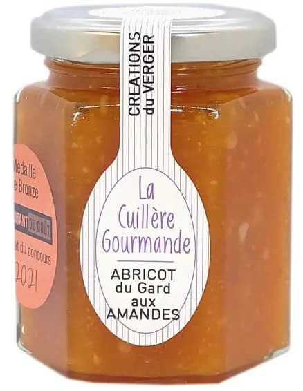 Confiture d'ABRICOT du Gard aux amandes