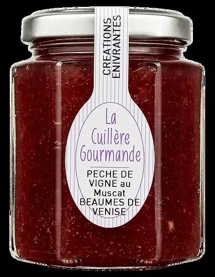 Confiture de PÊCHE de VIGNE au Muscat Beaumes de Venise