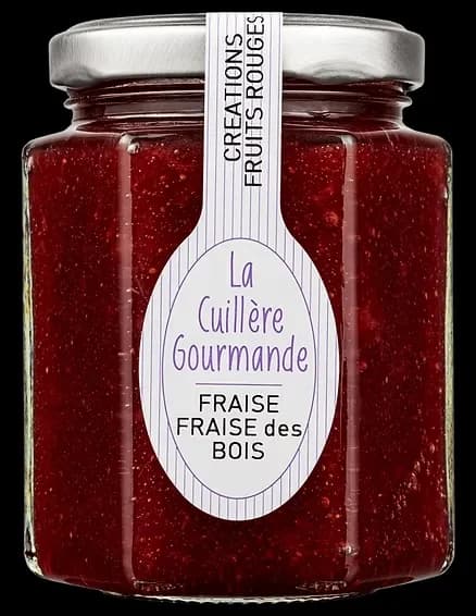 Confiture de FRAISE du Gard et de FRAISE des bois