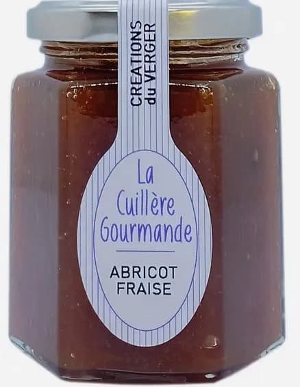 Confiture d' ABRICOT du Gard - FRAISE du Gard