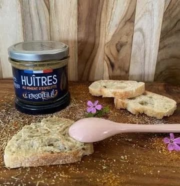 Rillettes d'huîtres au piment d'Espelette