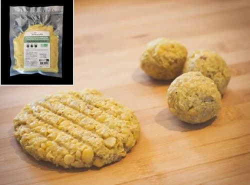 Préparation BIO pour boulettes et galettes végétales express - pois cassés & curry jaune