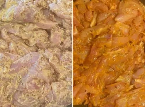 Lot Lapin mariné : Emincé lapin mariné moutarde l'ancienne + Emincé lapin mariné à l'indienne