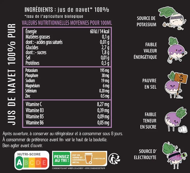 Jus de navet 100% pur  - Miniature 2