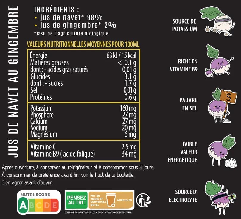 Jus de navet au gingembre - Miniature 2
