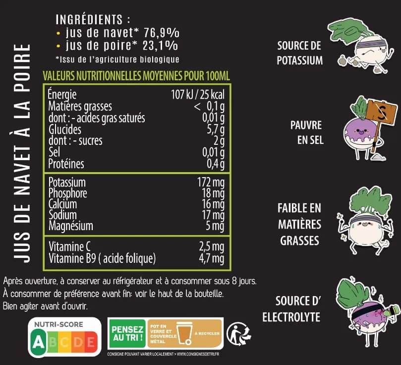 Jus de navet à la poire - Miniature 2
