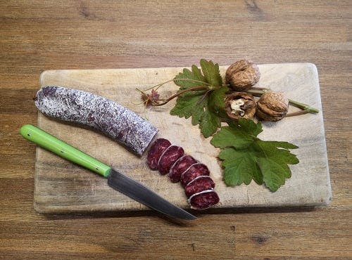 Saucisson produit à la Ferme des Roumevies 100g