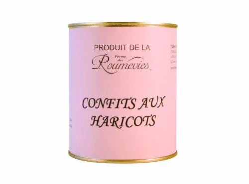 Confit de magret de canard aux haricots blancs cassoulet 1000g