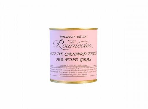 Cou de canard farci 30 % de foie gras entier 350g