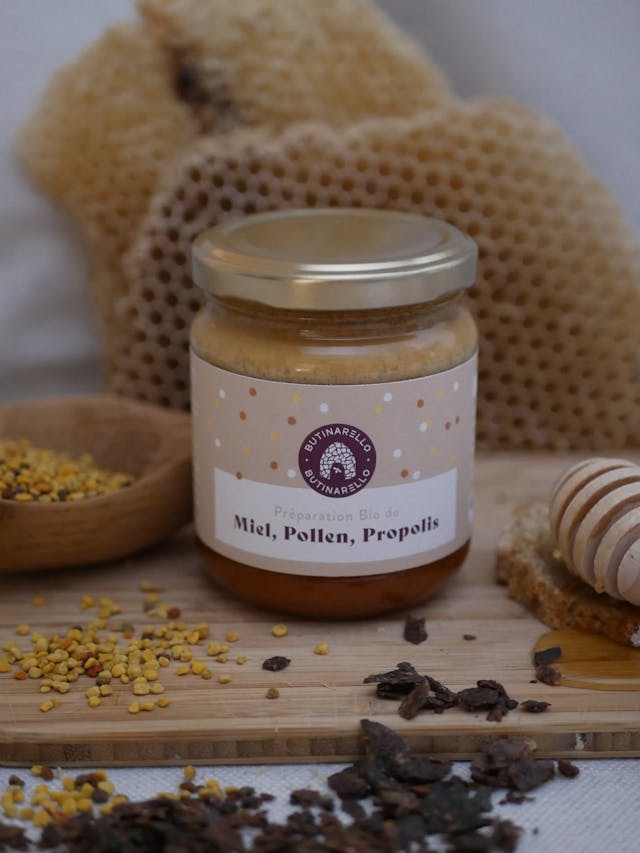 Préparation Bio Miel, Pollen & Propolis - 250g