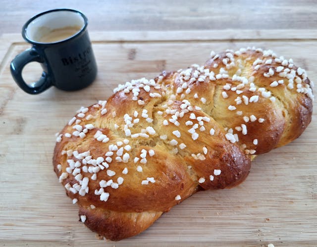 Brioche tressée au sucre 6 personnes