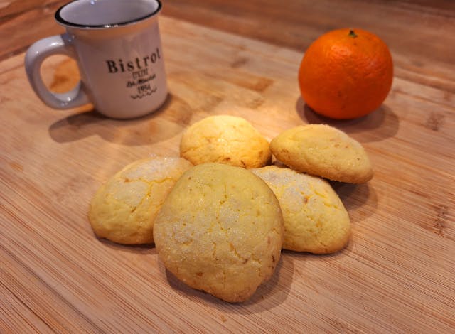 Sablés diamants au zeste de clémentine (SANS GLUTEN)