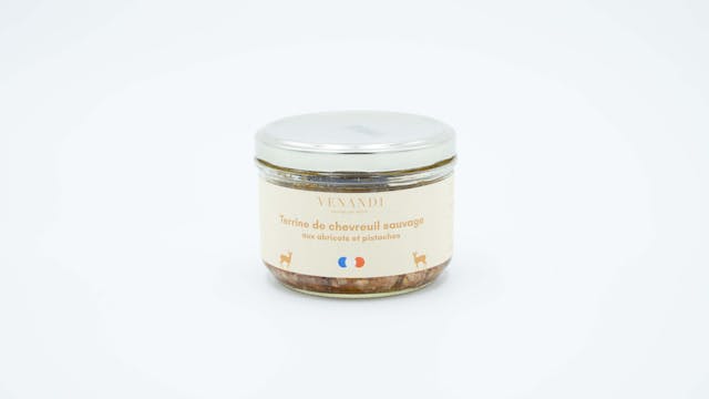 Terrine de Chevreuil sauvage aux Abricots et Pistaches - 180g