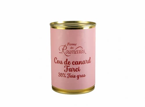 Cou de canard farci 30 % de foie gras entier