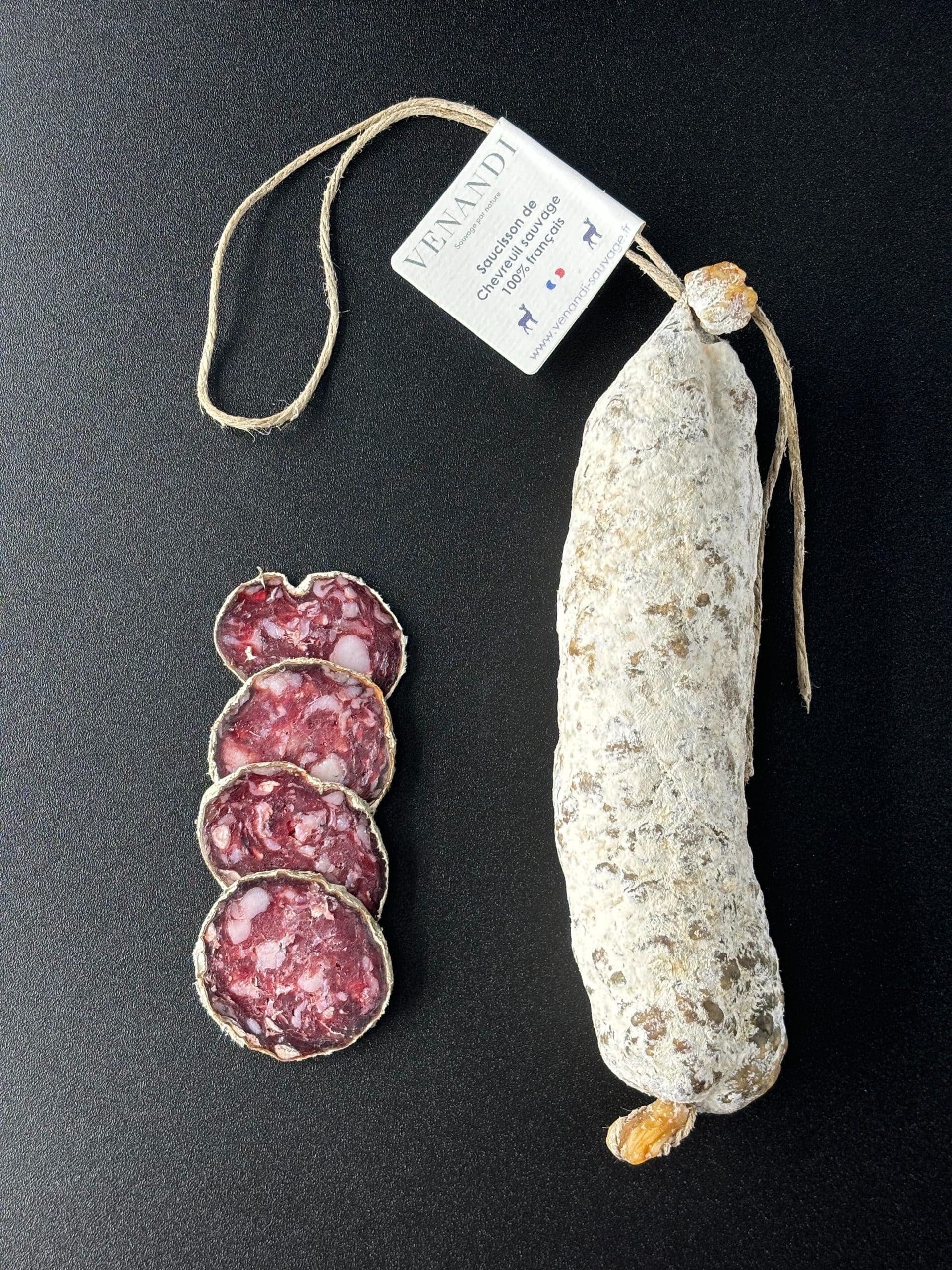 Saucisson de Chevreuil sauvage 100% français