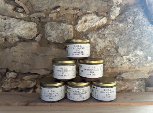 Lot 6 pâtés de porc gascon bio