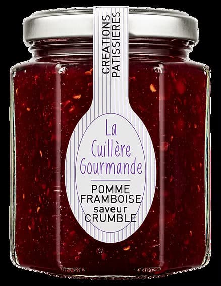 Confiture POMME et FRAMBOISE à la saveur du Crumble