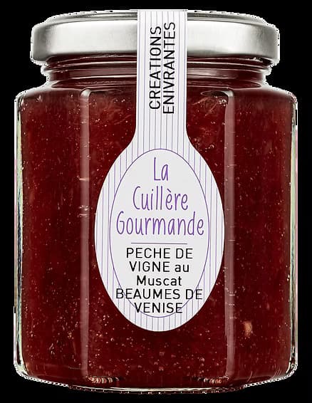 Confiture de PÊCHE de VIGNE au Muscat Beaumes de Venise