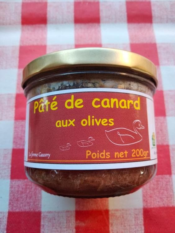 Pâté de canard aux olives