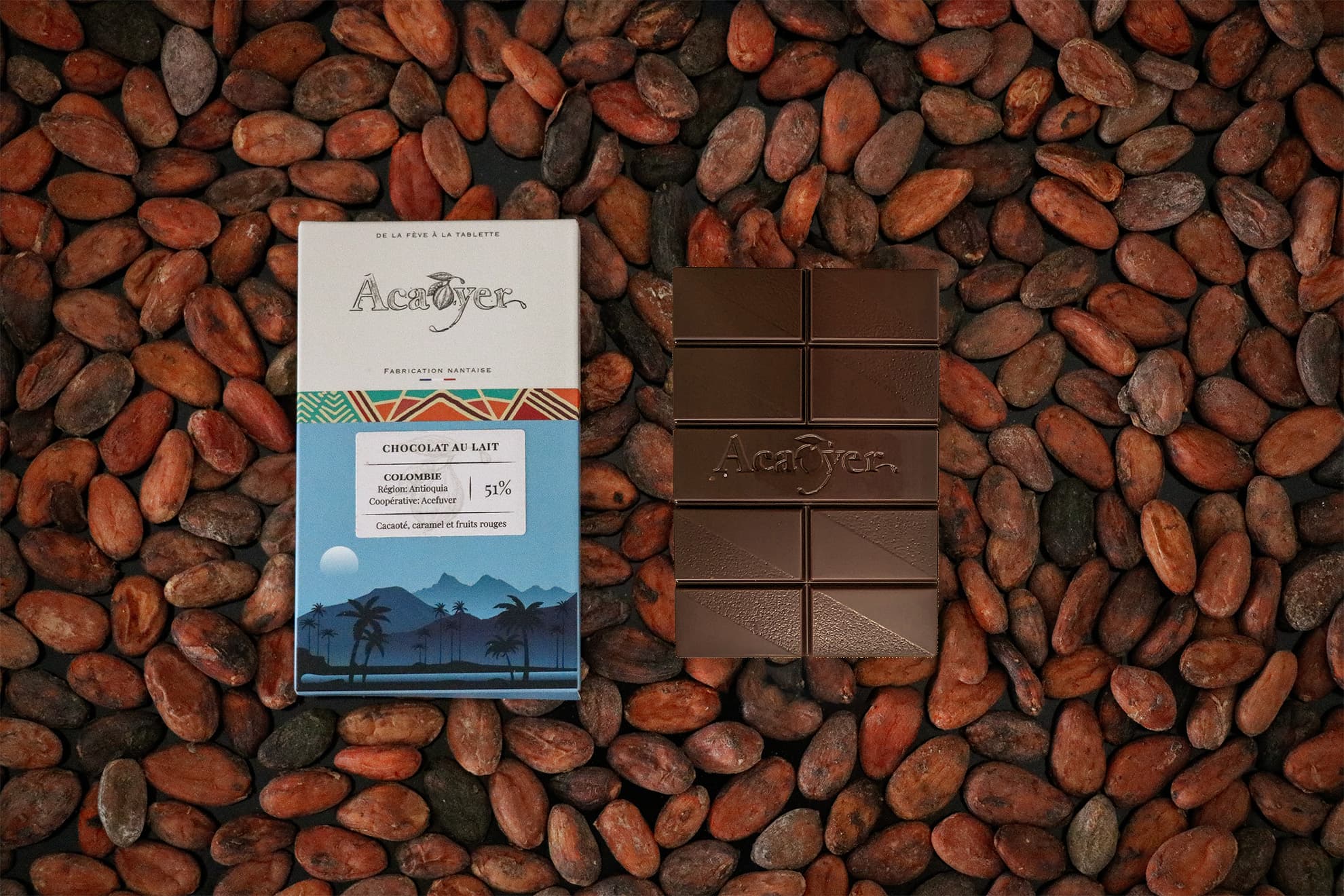 Tablette chocolat au Lait 51% – Colombie