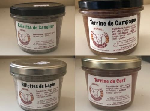 Lot Terrines et Rillettes de la ferme - 12 pots