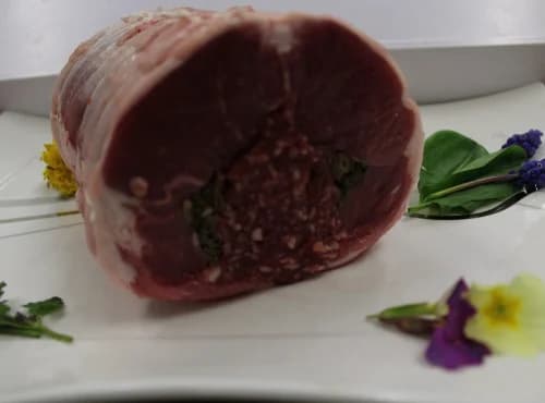 Filet d'agneau farci au foie gras