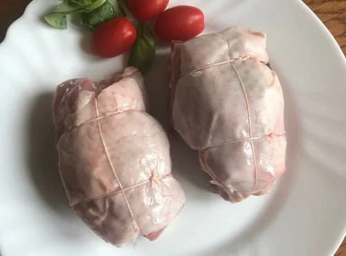 Paupiettes de poulet farcies aux trompettes de la mort