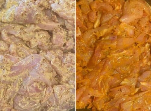 Lot Lapin mariné : Emincé lapin mariné moutarde l'ancienne + Emincé lapin mariné à l'indienne