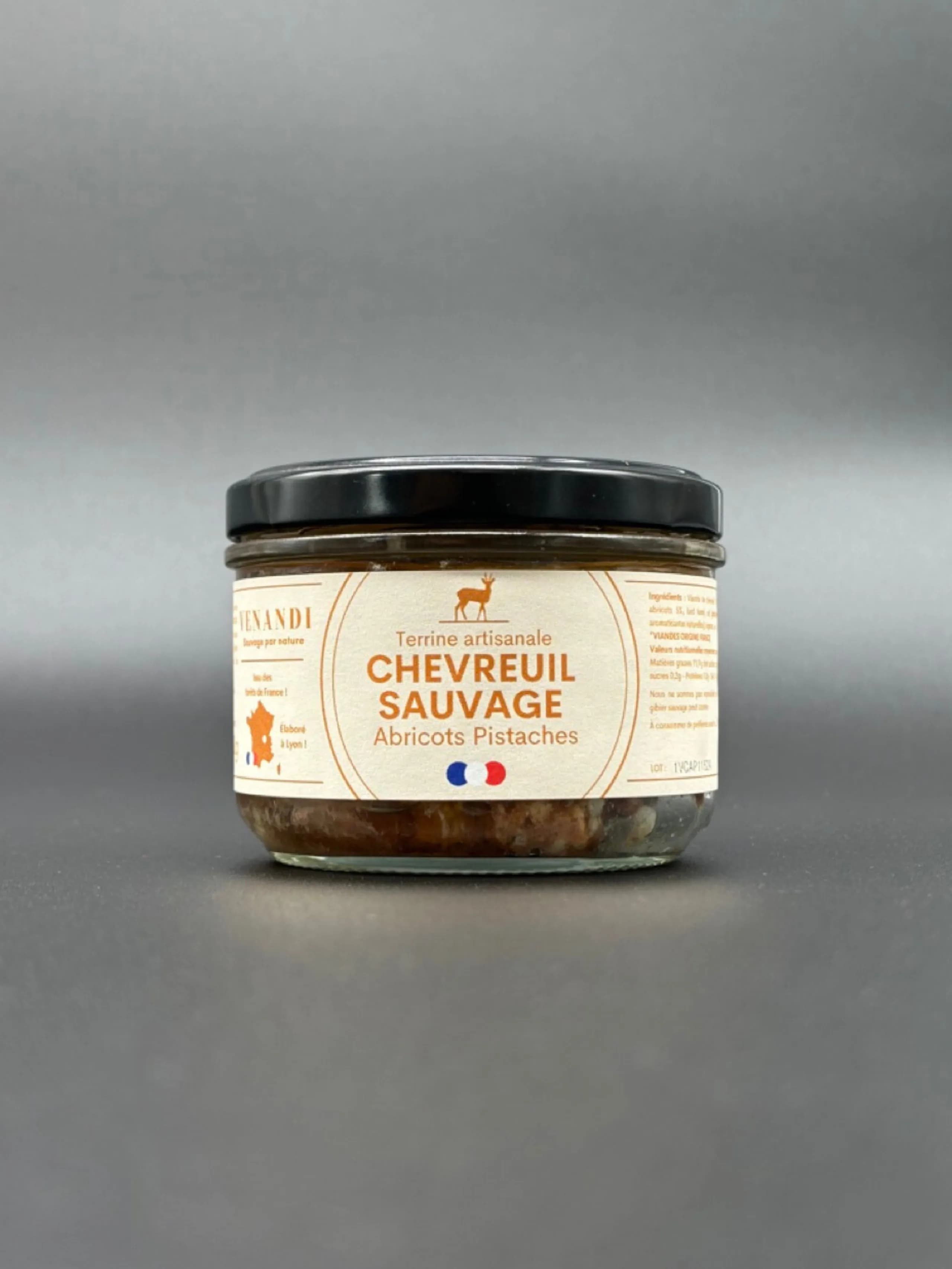 Terrine – Chevreuil Sauvage 100% français / Abricots et Pistaches