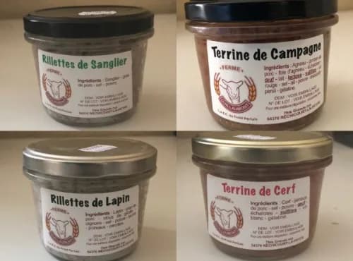 Lot Terrines et Rillettes de la ferme - 12 pots