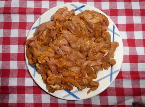 Emincé d'Agneau mariné Indienne