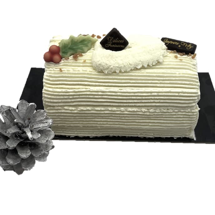 Buche Glacée 8/10 Parts Vanille / Framboise