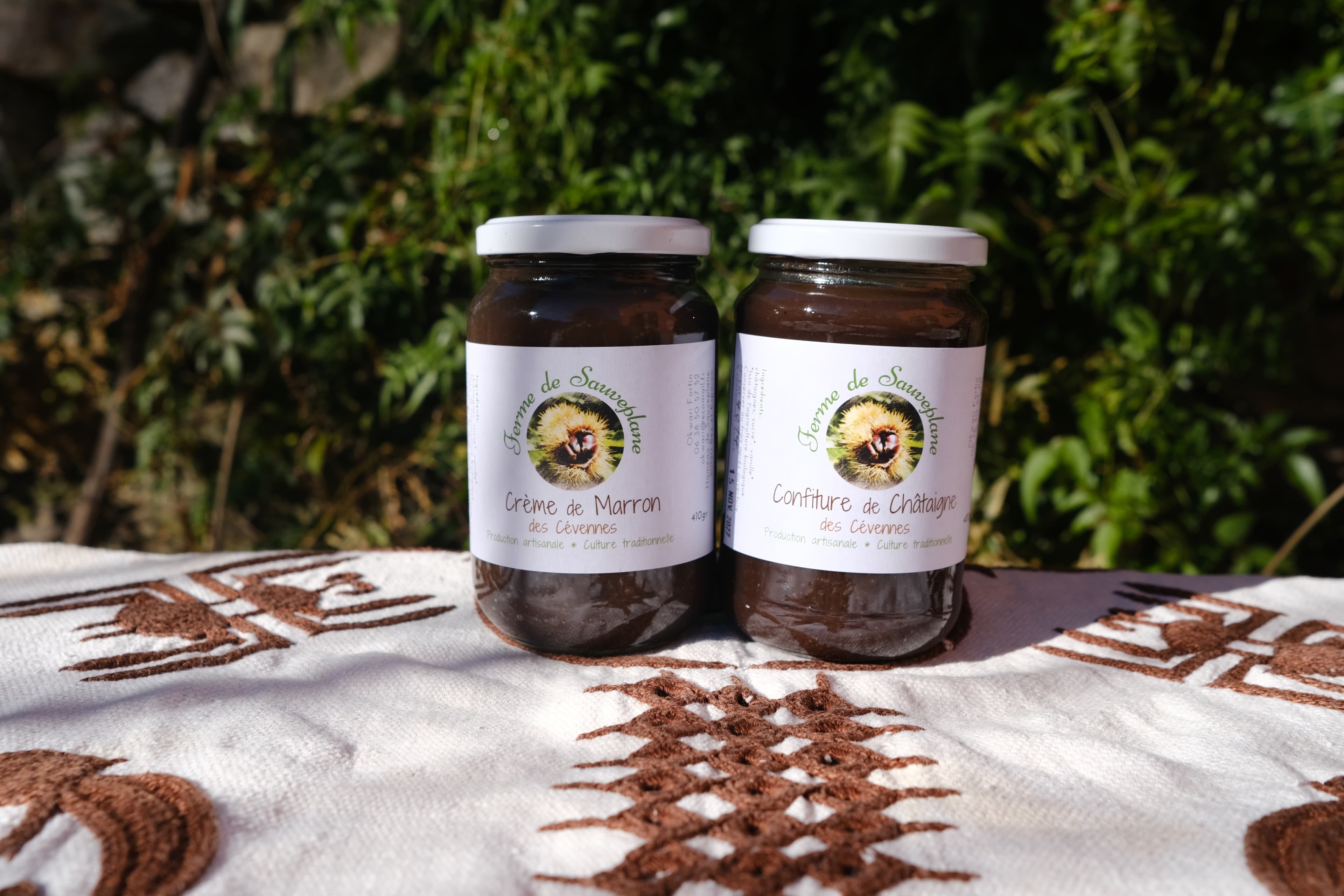 Lot sucré : Crème de marron Bio & Confiture de châtaigne Bio