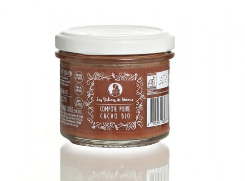 Lot de 3 Compotes Bio dès 6 Mois – Poire & Cacao