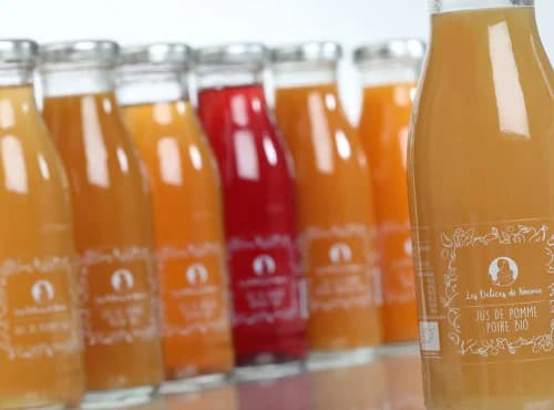 Lot de 6 Jus Bio pour Bébé – 2x Pomme, 2x Pomme-Poire & 2x Pomme-Pêche-Abricot (6x25cl)