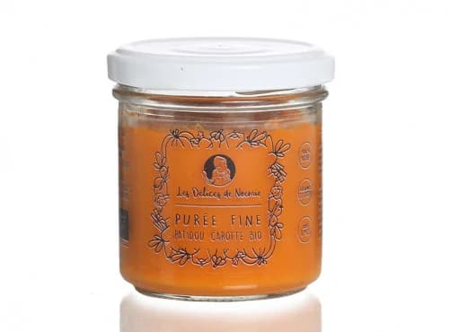Lot de 3 Petits Pots Bio dès 6 Mois – Purée Fine de Patidou & Carotte - Image 1