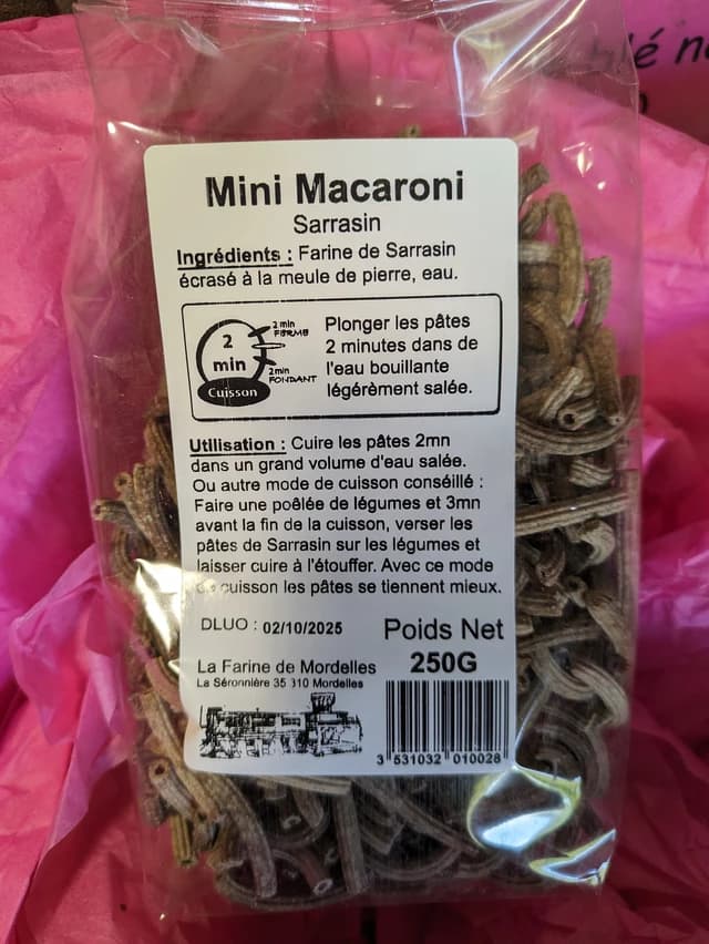 Macaroni 100% sarrasin