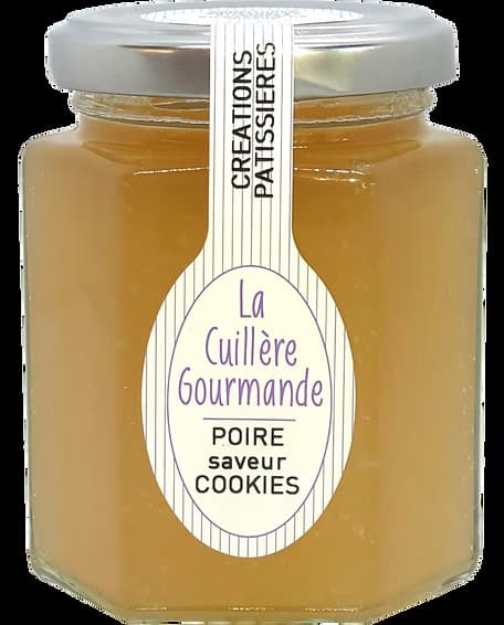 Confiture poire à la saveur du cookies